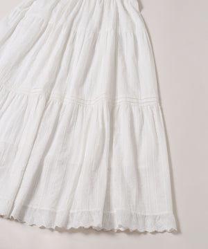 コットンレースロングスカート