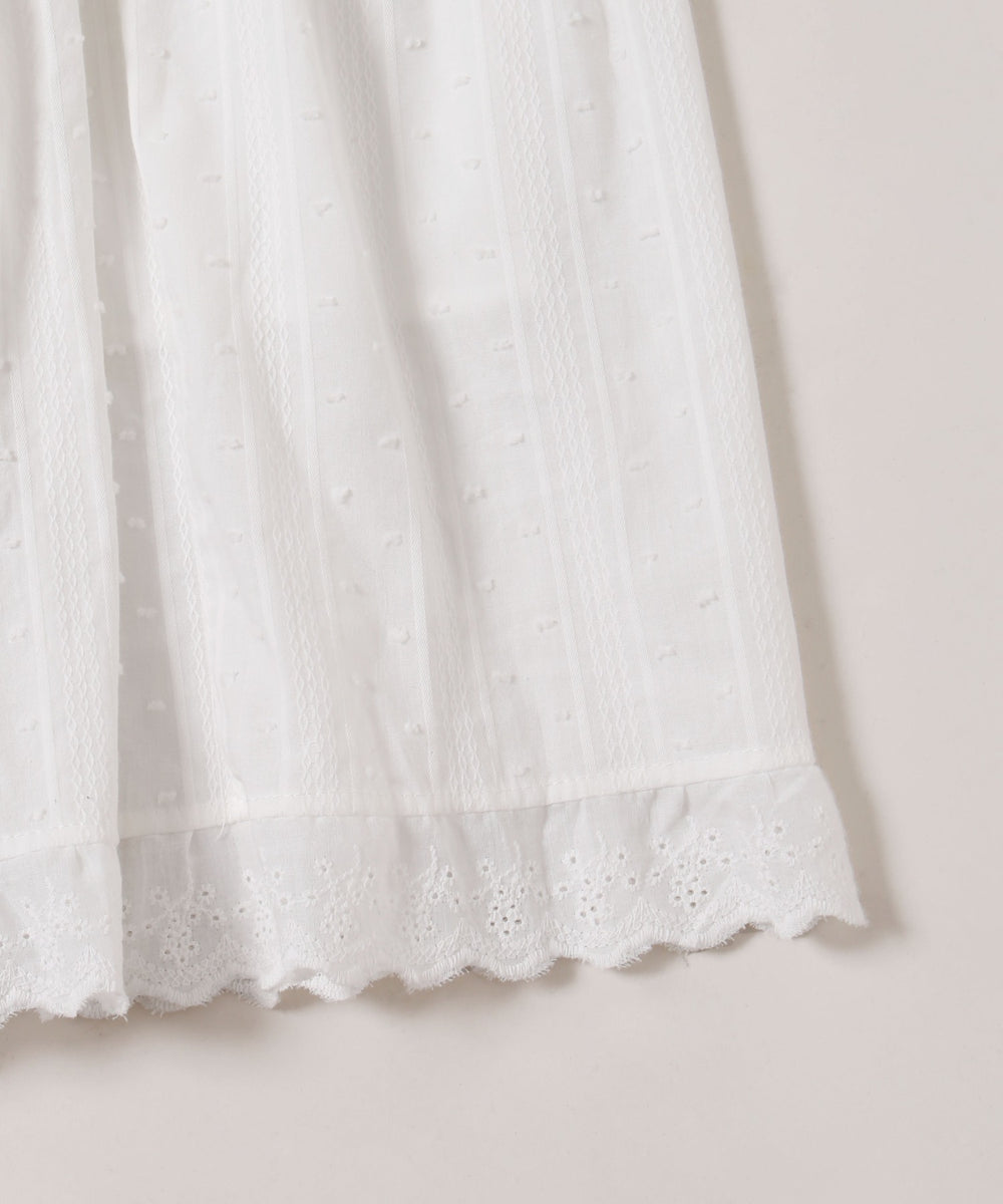 コットンレースロングスカート