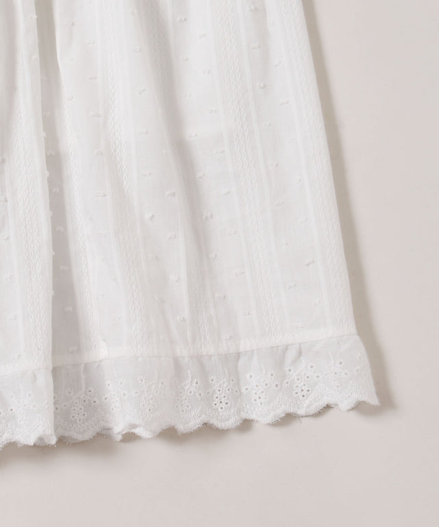 コットンレースロングスカート