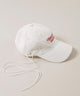 サイドリボンコットンレースキャップ