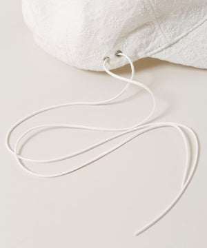 サイドリボンコットンレースキャップ