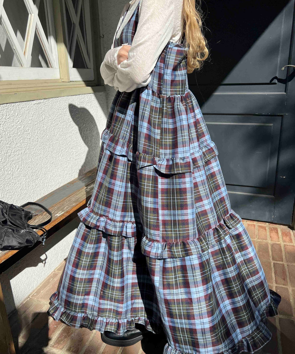 ボリュームティアードワンピース