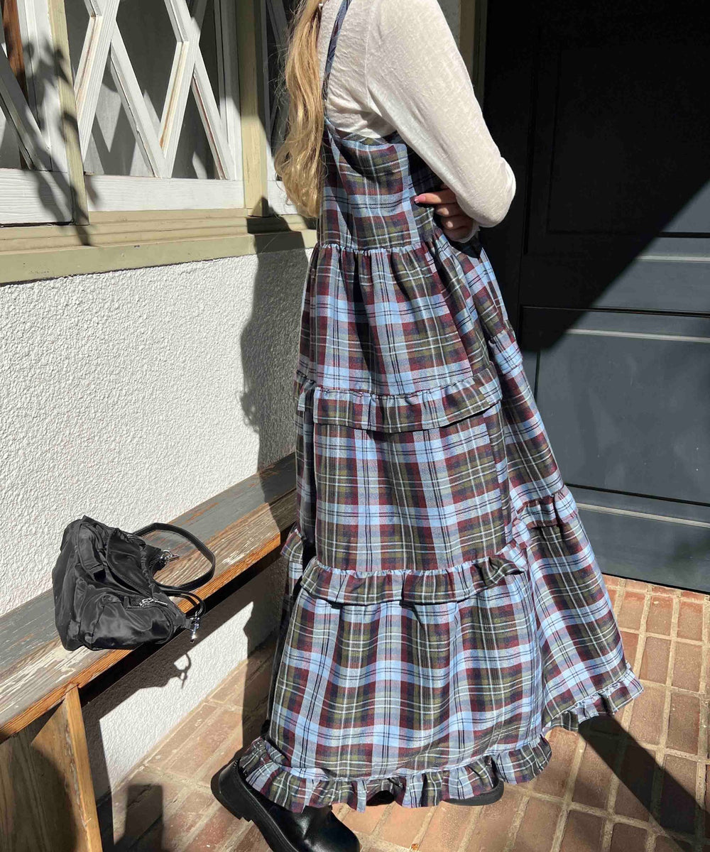 ボリュームティアードワンピース