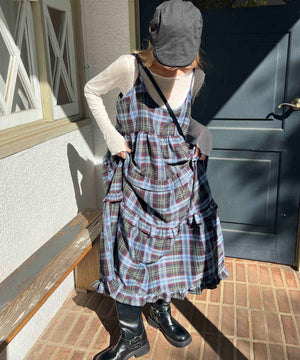 ボリュームティアードワンピース