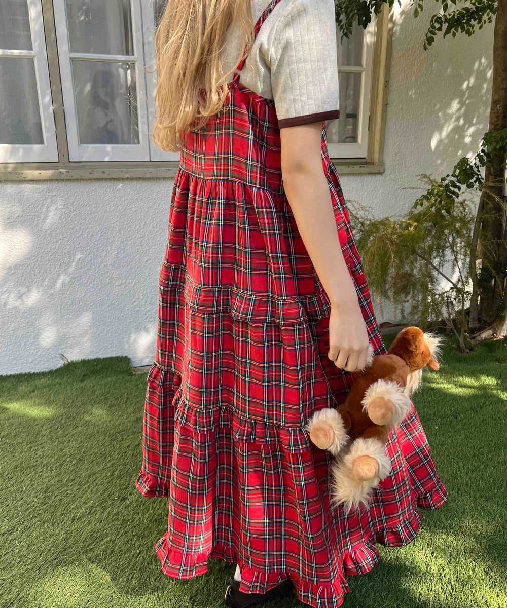 ボリュームティアードワンピース