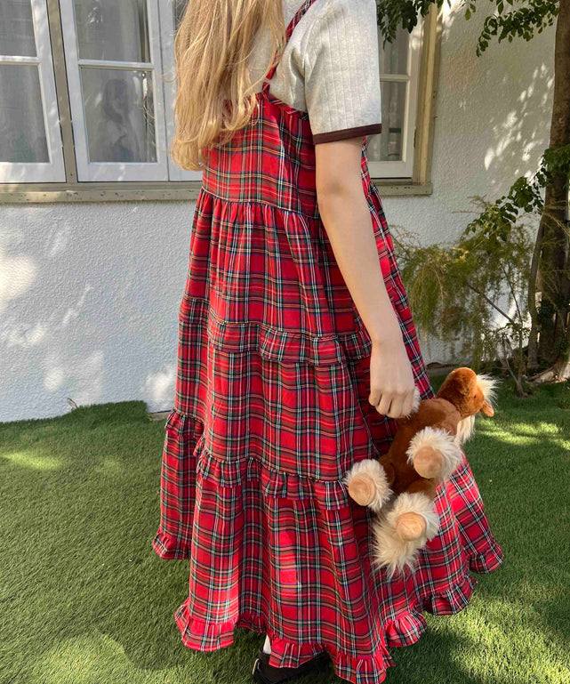 ボリュームティアードワンピース