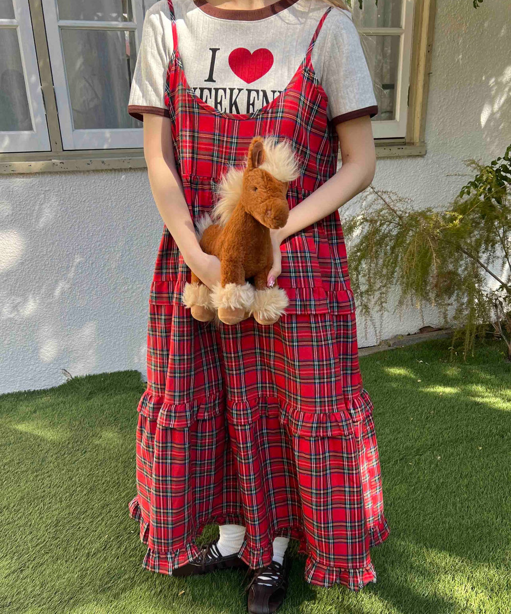 ボリュームティアードワンピース