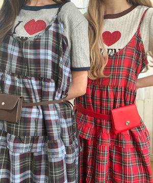 ボリュームティアードワンピース