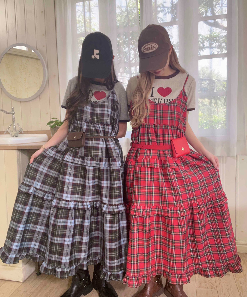 ボリュームティアードワンピース