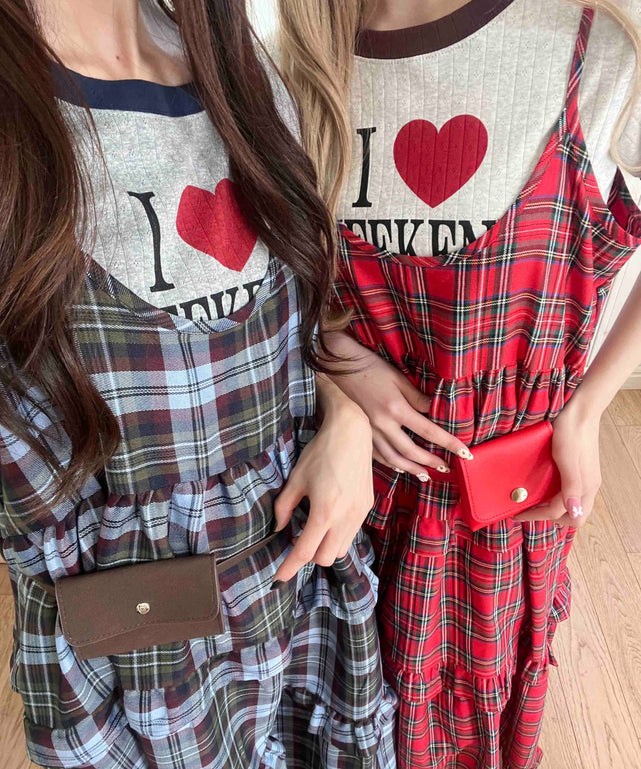 ボリュームティアードワンピース