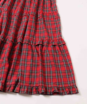 ボリュームティアードワンピース