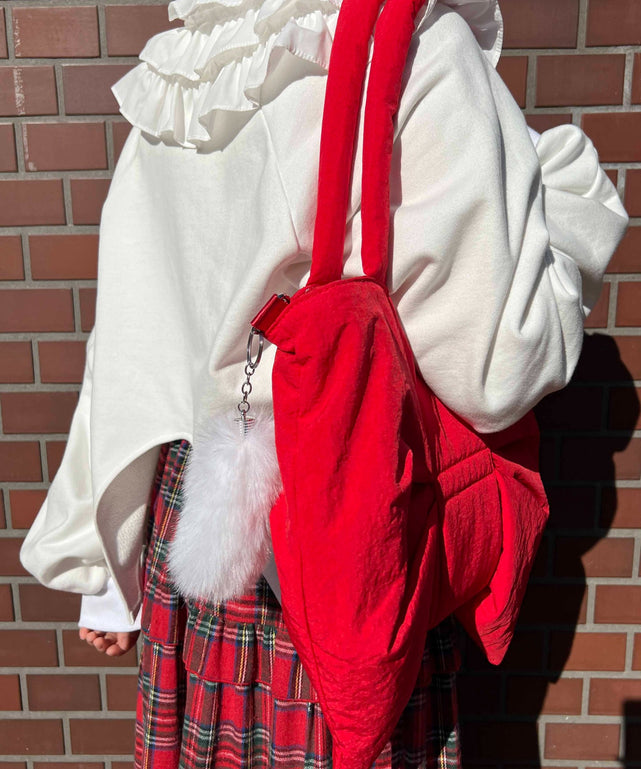 フェイクファーミニしっぽキーホルダー