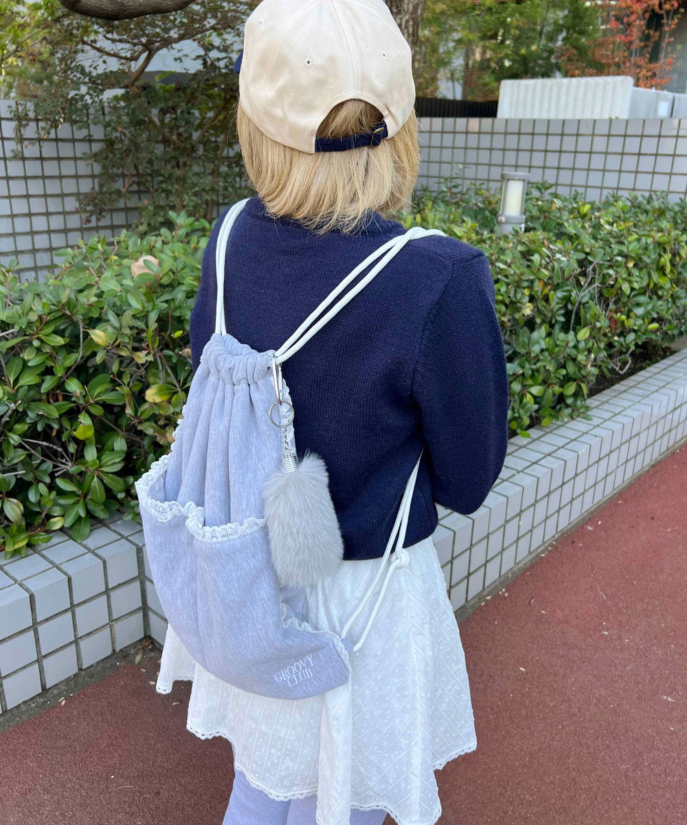 フェイクファーミニしっぽキーホルダー