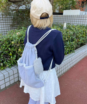 フェイクファーミニしっぽキーホルダー