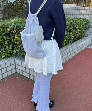 フェイクファーミニしっぽキーホルダー