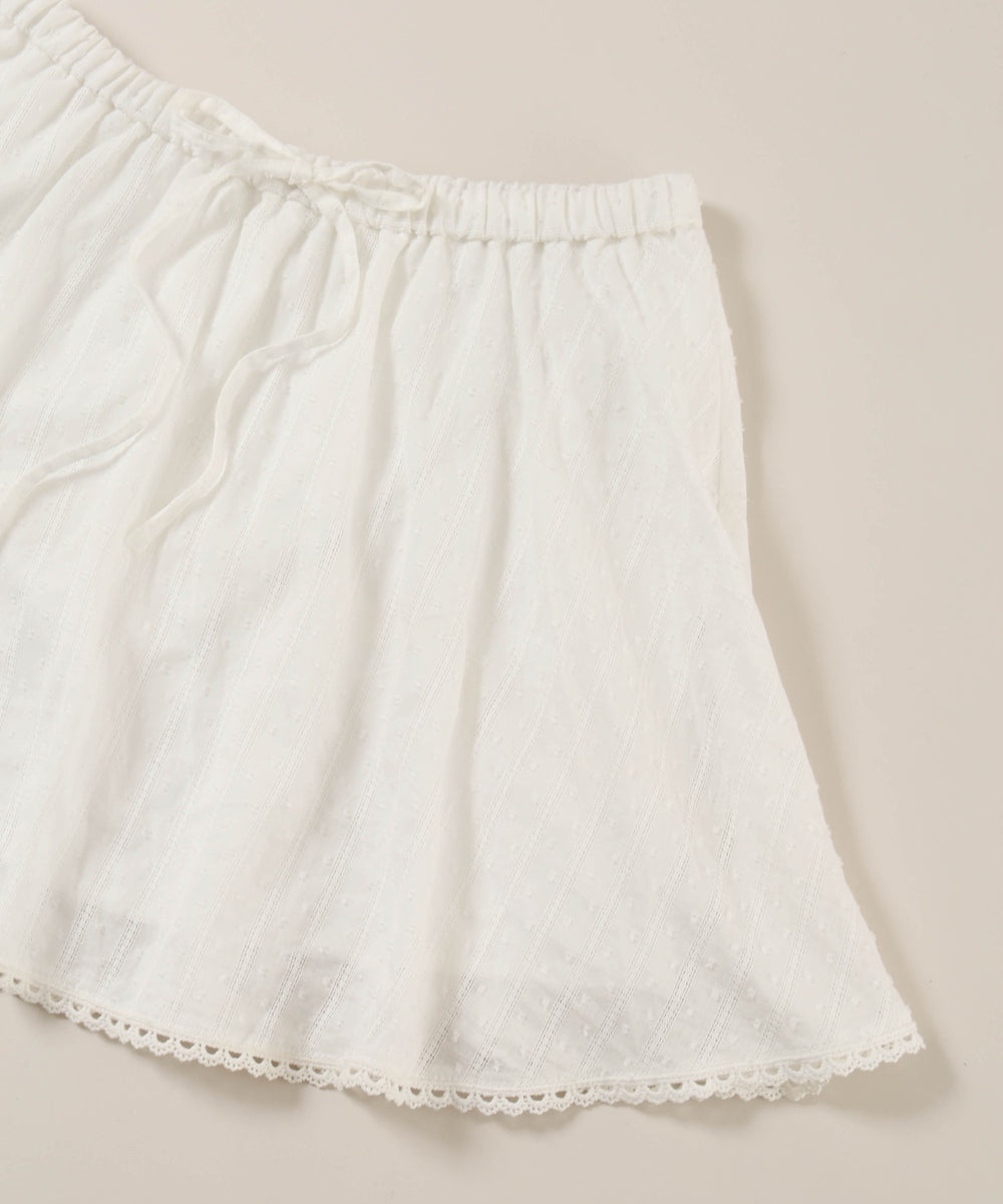 コットンレーススカート