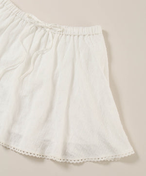 コットンレーススカート