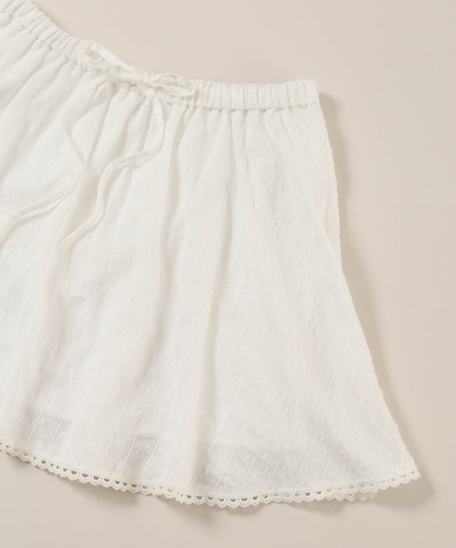 コットンレーススカート