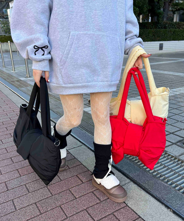 パテッドリボンショルダーバッグ