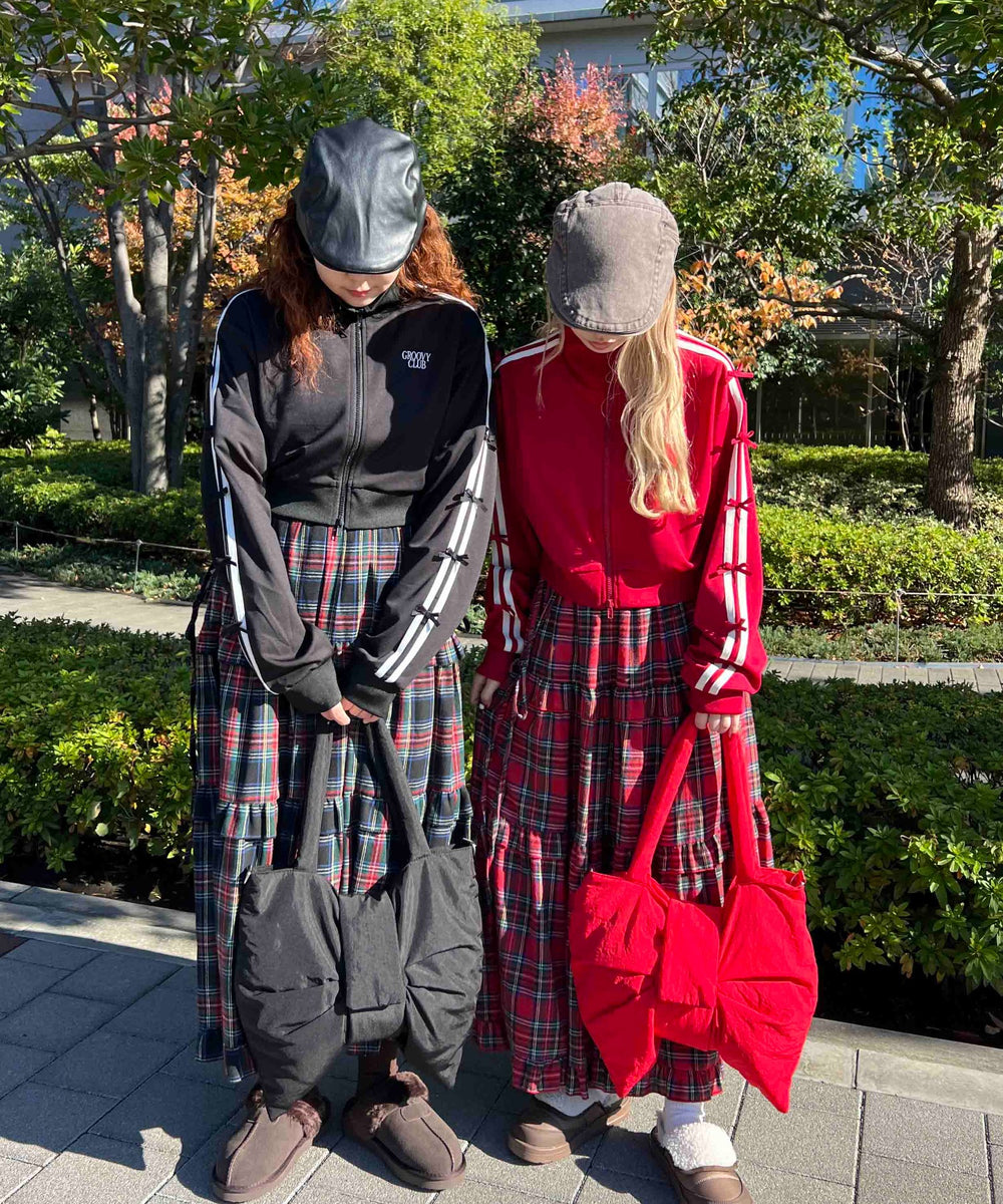 パテッドリボンショルダーバッグ