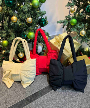 パテッドリボンショルダーバッグ