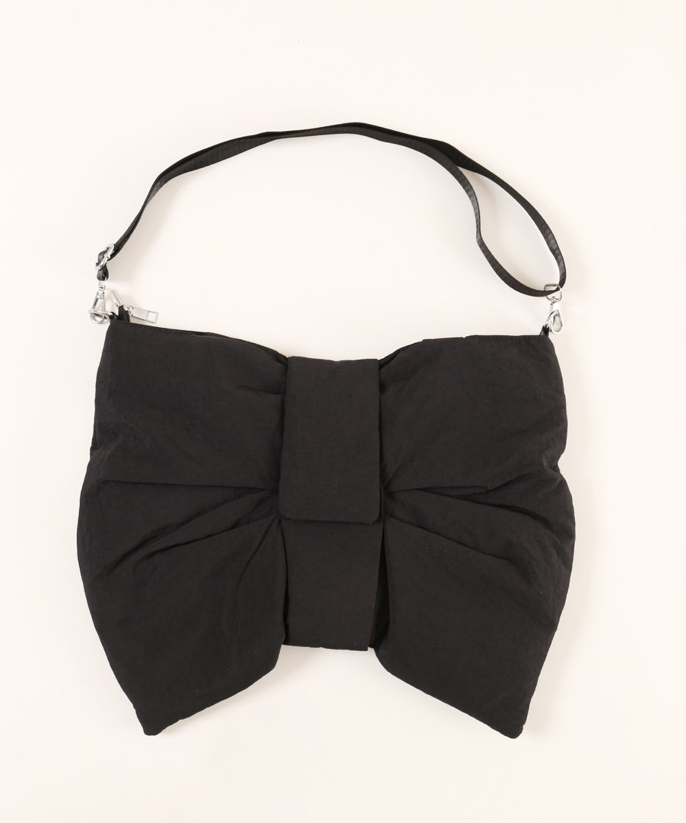 パテッドリボンショルダーバッグ