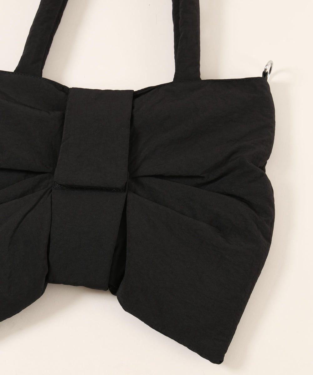 パテッドリボンショルダーバッグ