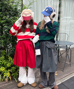 レースパイピングラガーシャツ