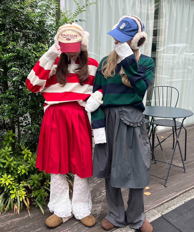 レースパイピングラガーシャツ