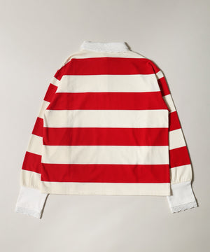 レースパイピングラガーシャツ