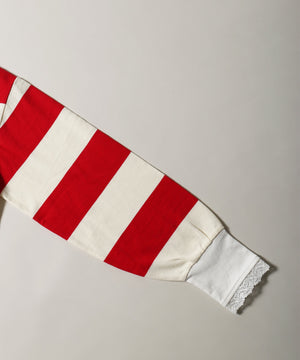 レースパイピングラガーシャツ