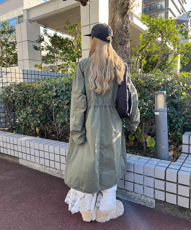 カーキ モデル：160㎝ Mサイズ着用