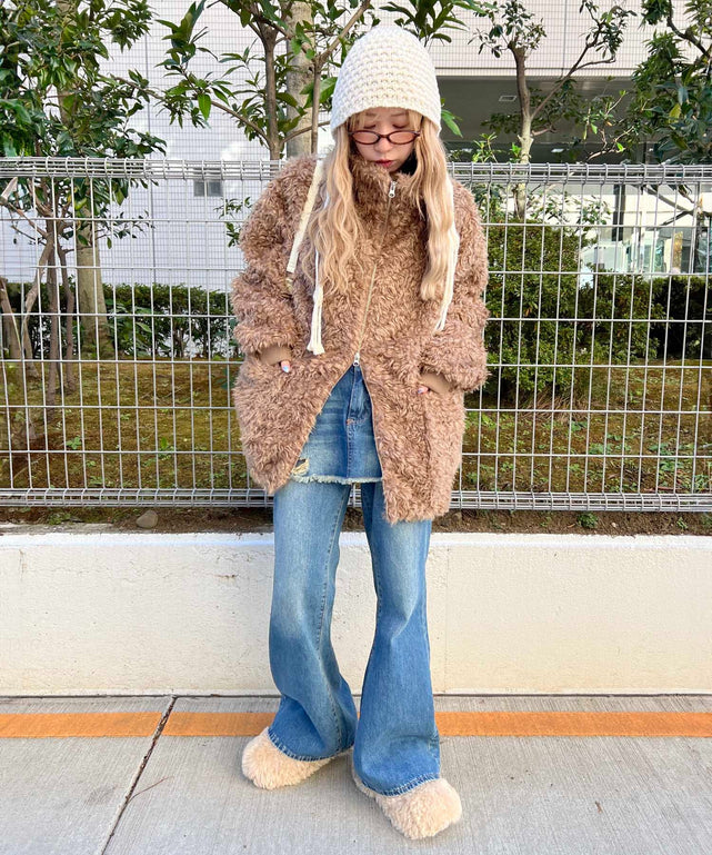 ブラウン モデル：160㎝ Mサイズ着用