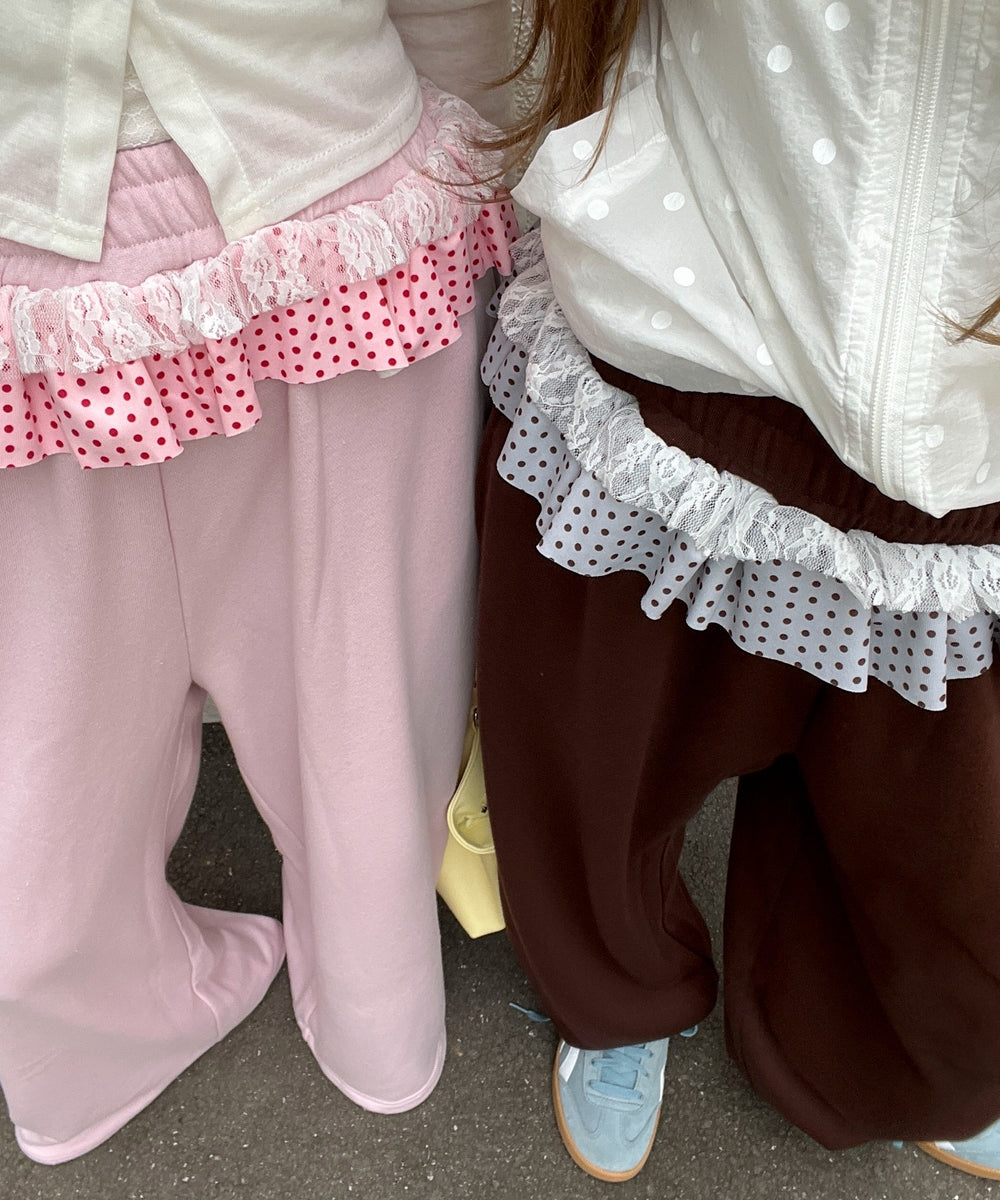 パッチワークスウェットパンツ