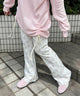 アソートパターンフレアパンツ/ホワイト モデル：155㎝ F着用