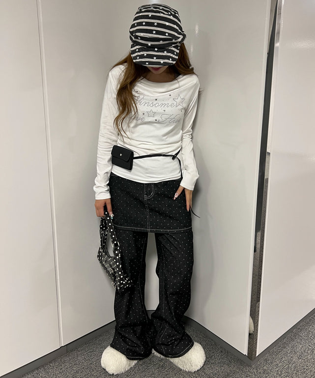 ホワイト モデル：155㎝ F着用