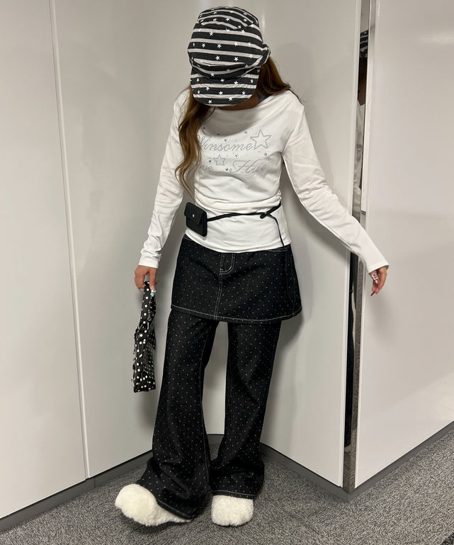 ホワイト モデル：155㎝ F着用