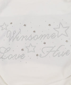 スタッズロゴタンクドッキング長袖トップス