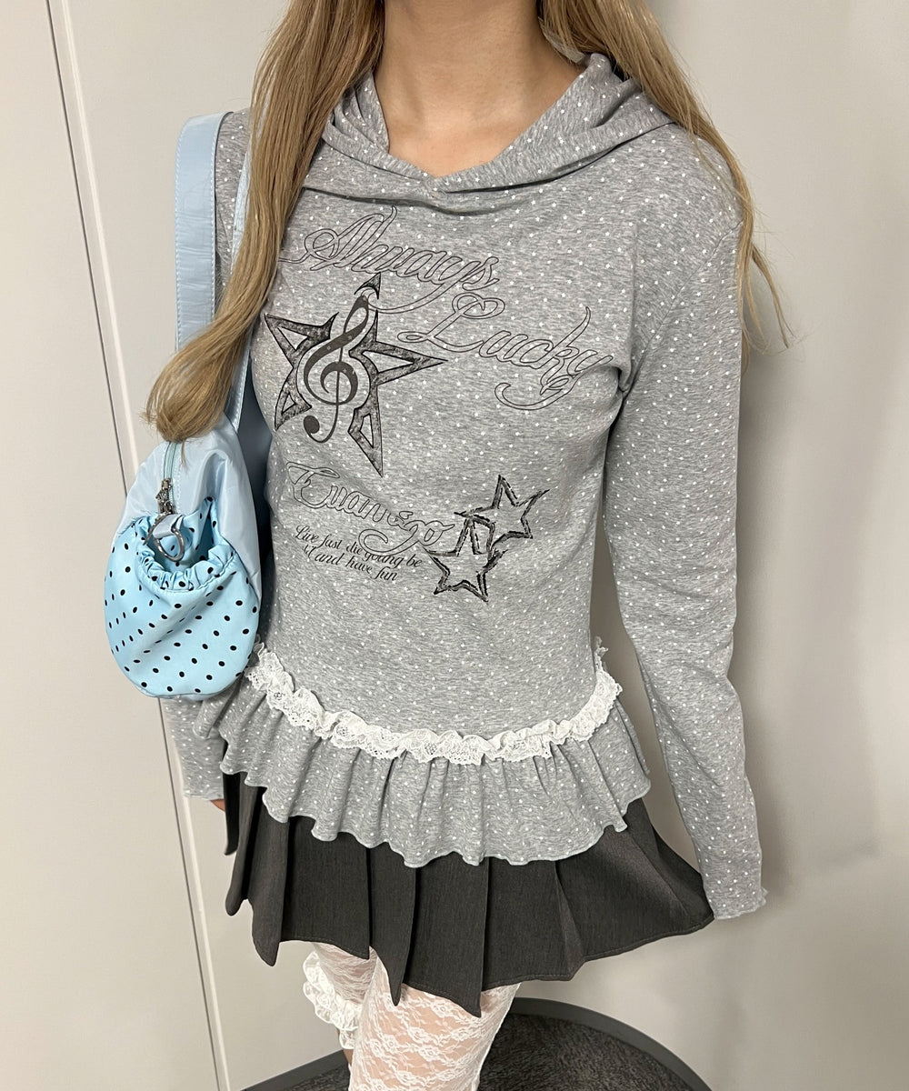 杢グレー モデル：160㎝ F着用