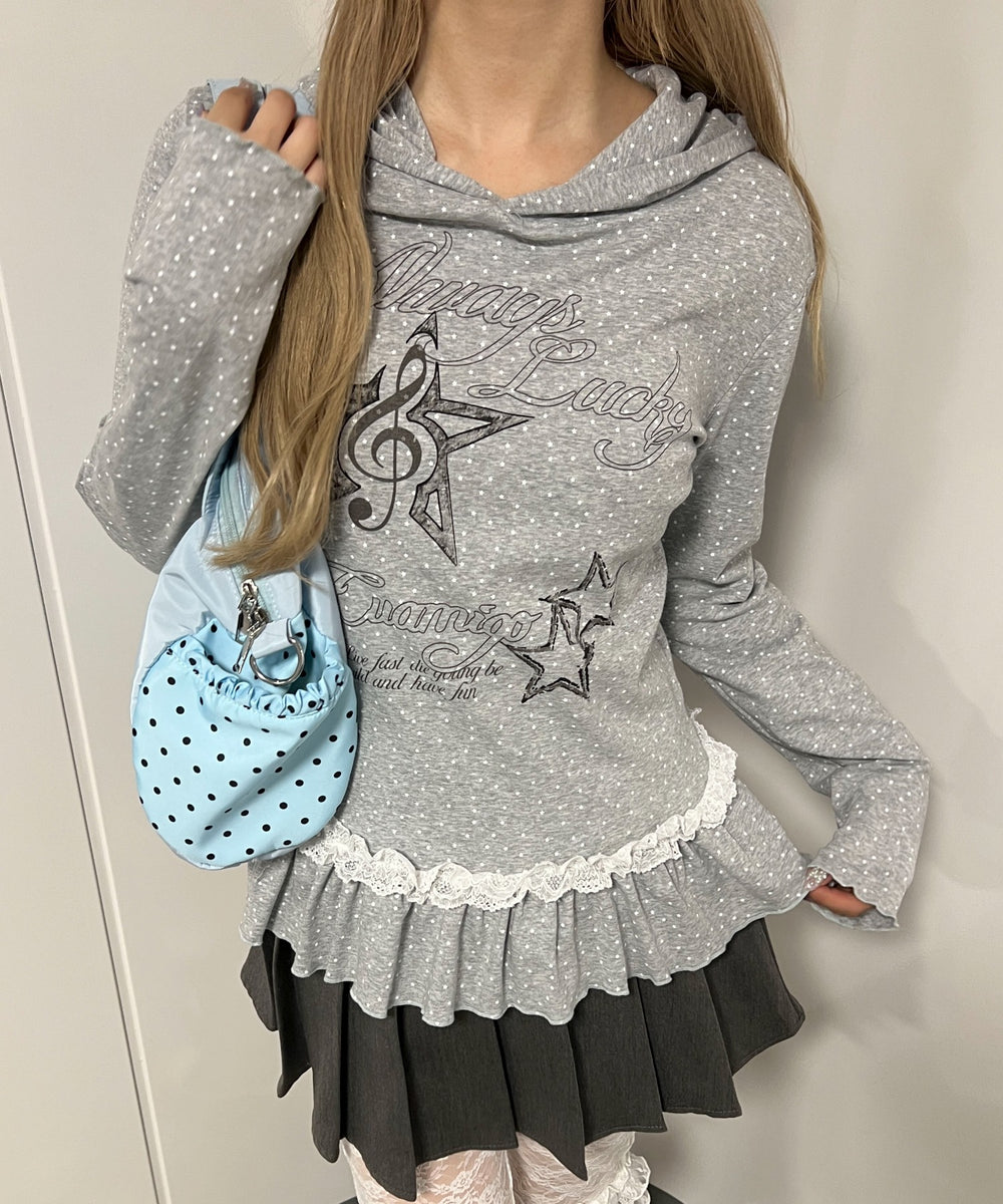 杢グレー モデル：160㎝ F着用