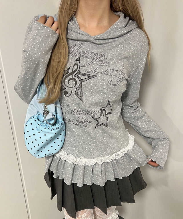 杢グレー モデル：160㎝ F着用