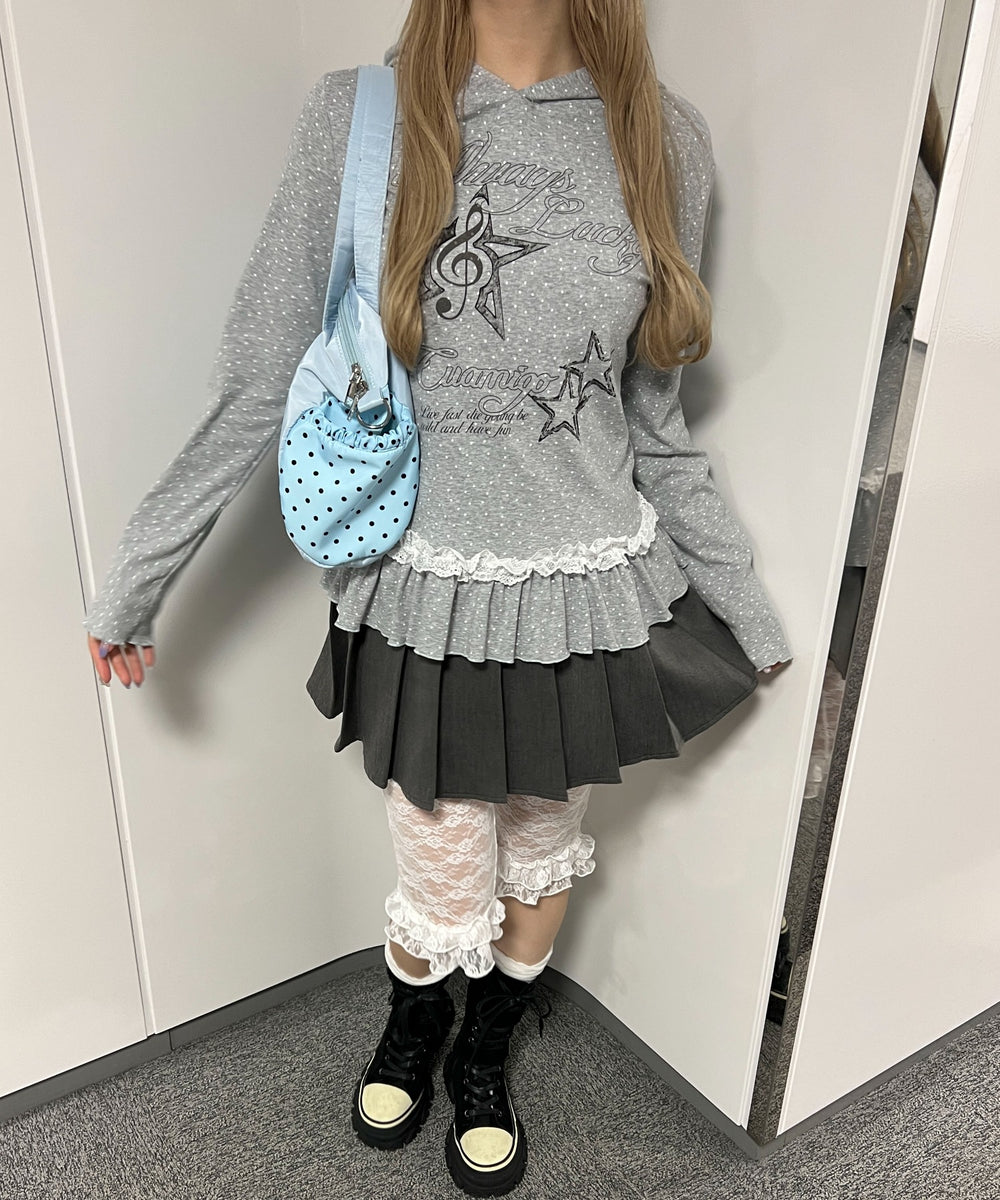 杢グレー モデル：160㎝ F着用