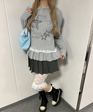 杢グレー モデル：160㎝ F着用