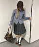 ブルー モデル：160㎝ F着用