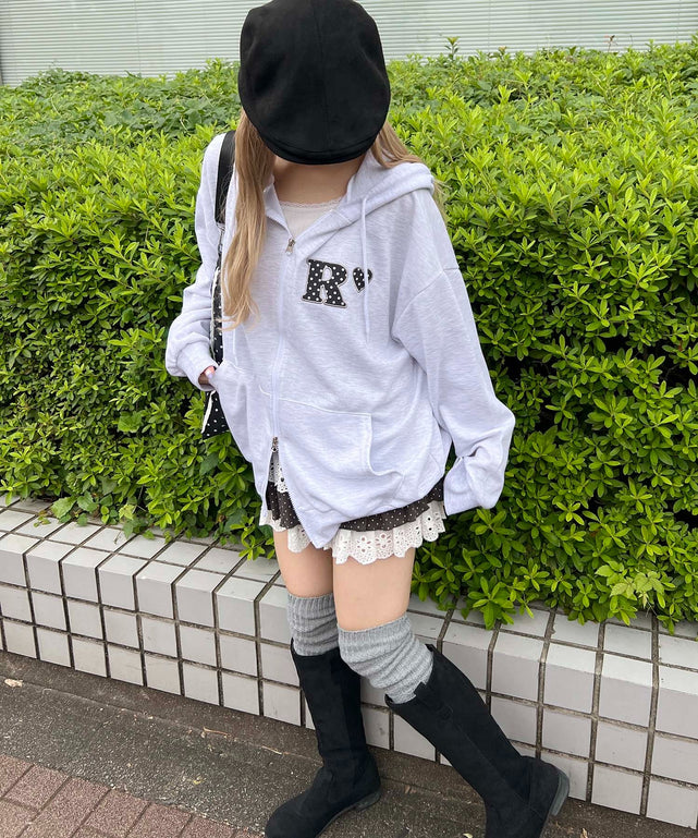 杢グレー モデル：160㎝ F着用
