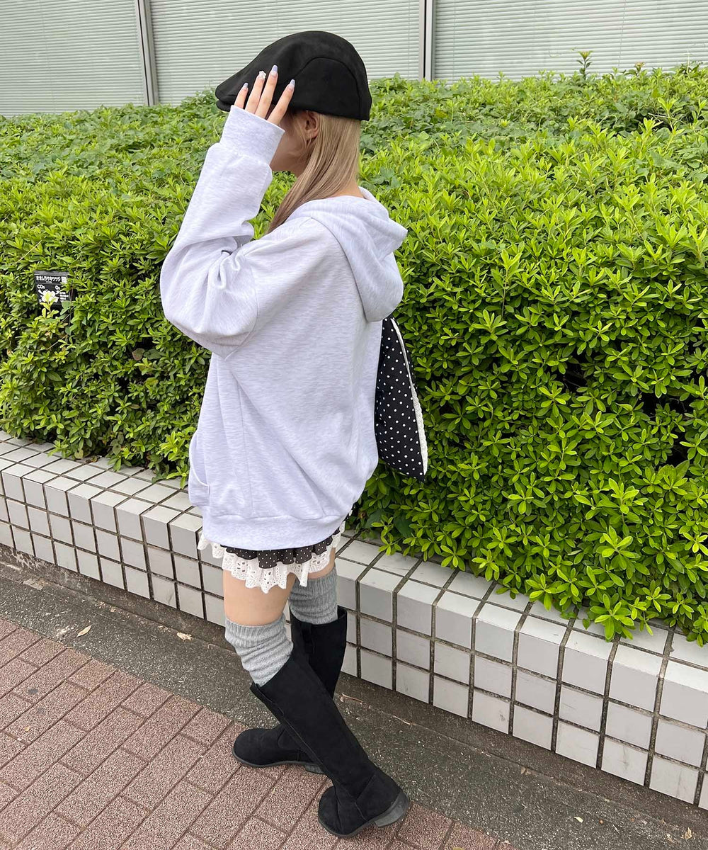 杢グレー モデル：160㎝ F着用