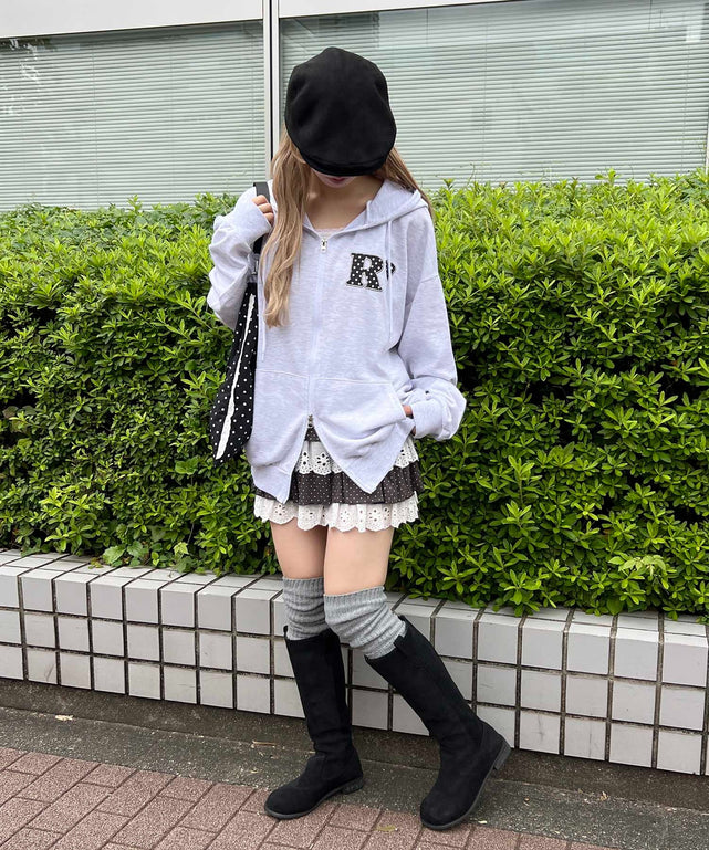 杢グレー モデル：160㎝ F着用