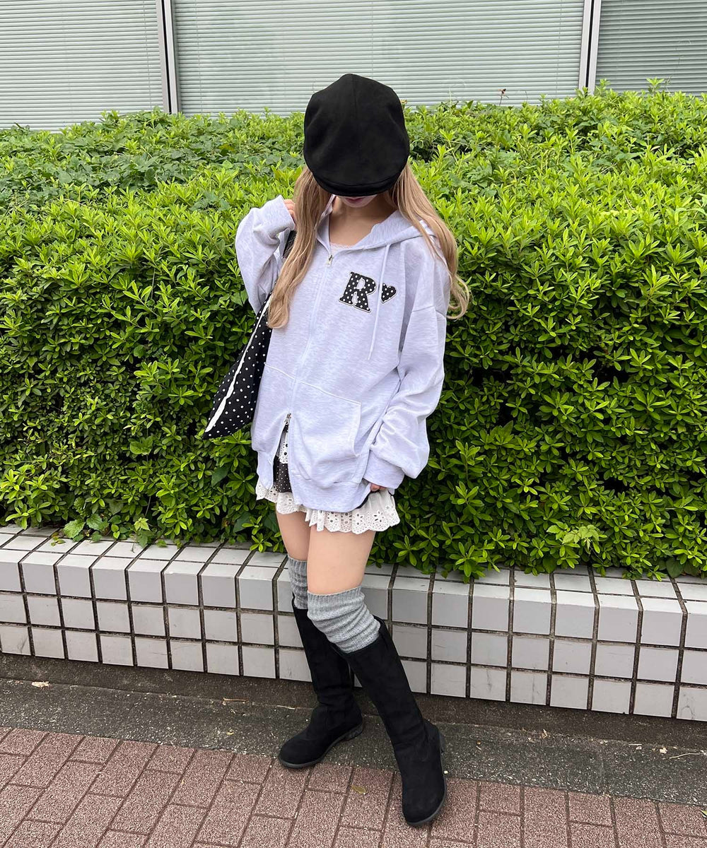 杢グレー モデル：160㎝ F着用