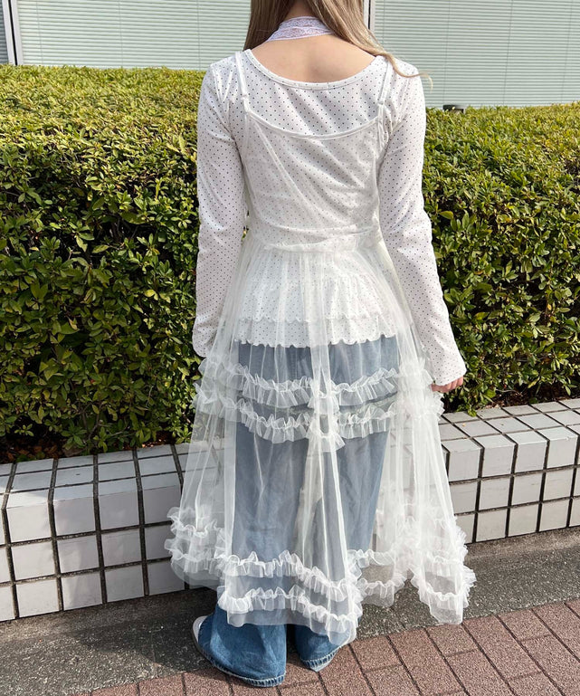 ホワイト モデル：160㎝ F着用