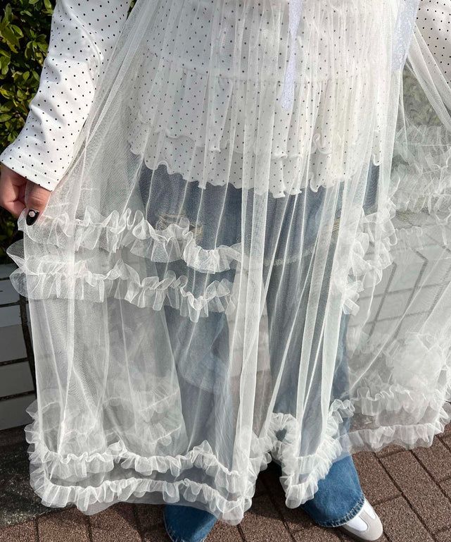 ホワイト モデル：160㎝ F着用